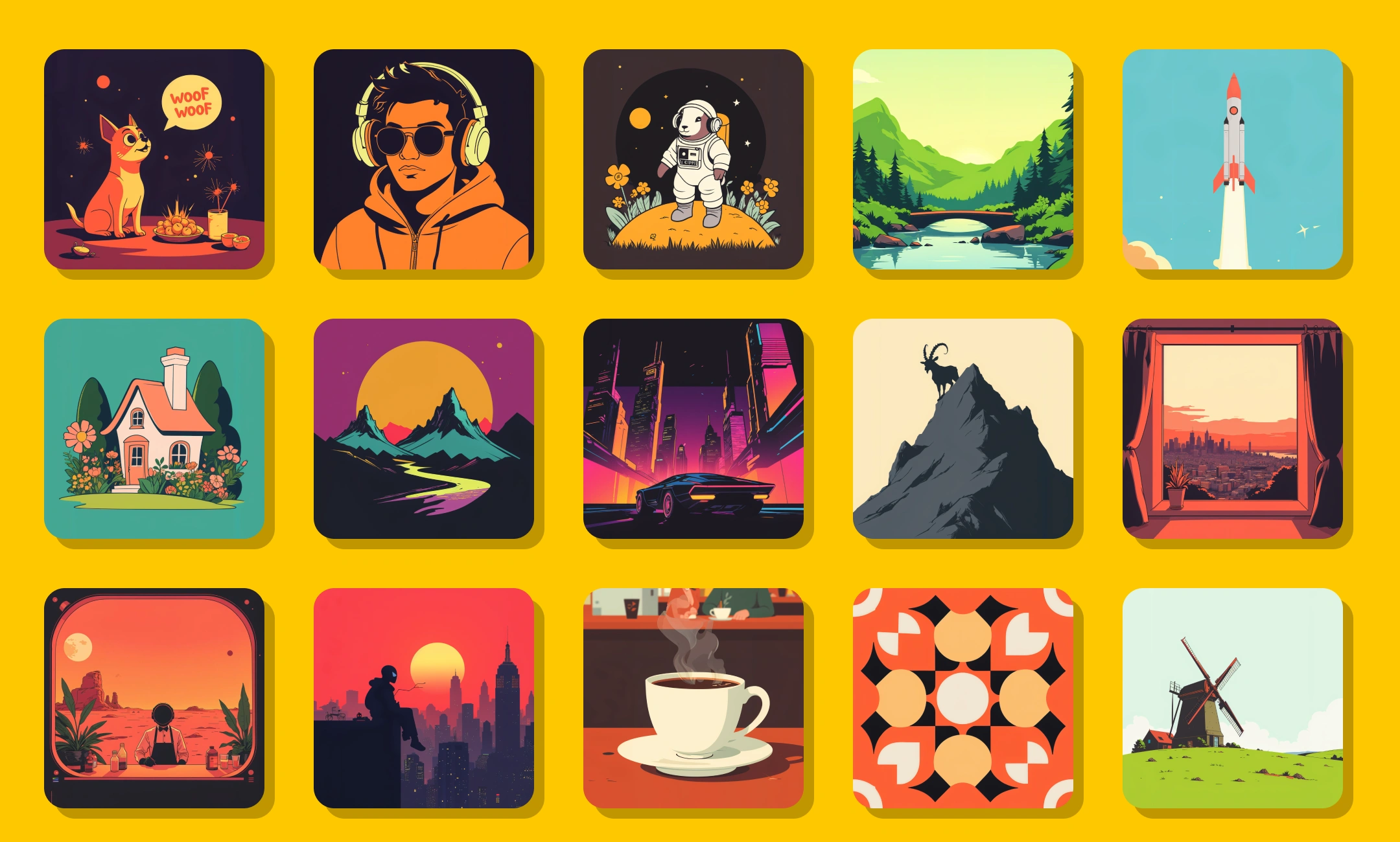 Generate Funky Vector Illustrations | Brushless AI